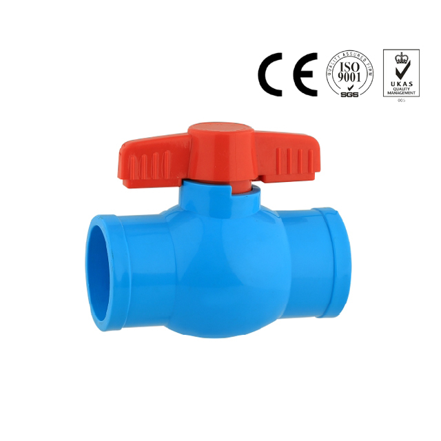 Blue 20mm-63mm compact PVC equal PN10 ball valve