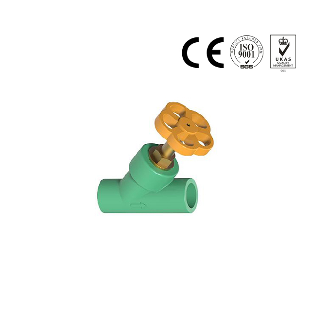 PPR Y-Stop valve with plastic handle angle balance valve fittings