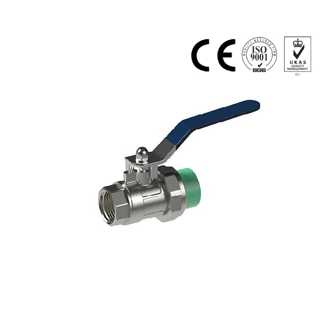 Green white grey ppr female brass valve conneciton plastic fittings