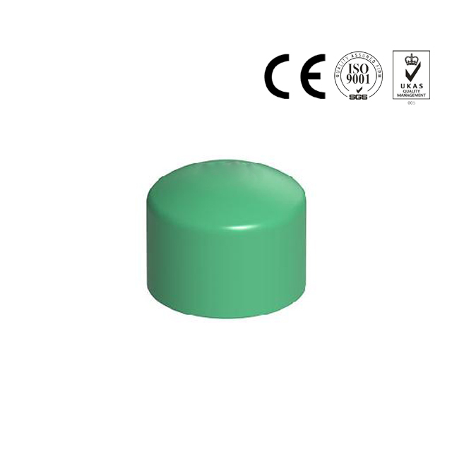 Green White Grey PPR End Cap Plastic Pipe Fittings