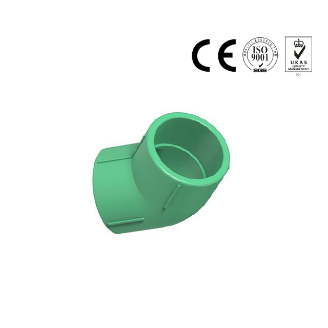 20-160mm ECO-friendly Green PPR pipe 45 Deg Elbow fittings