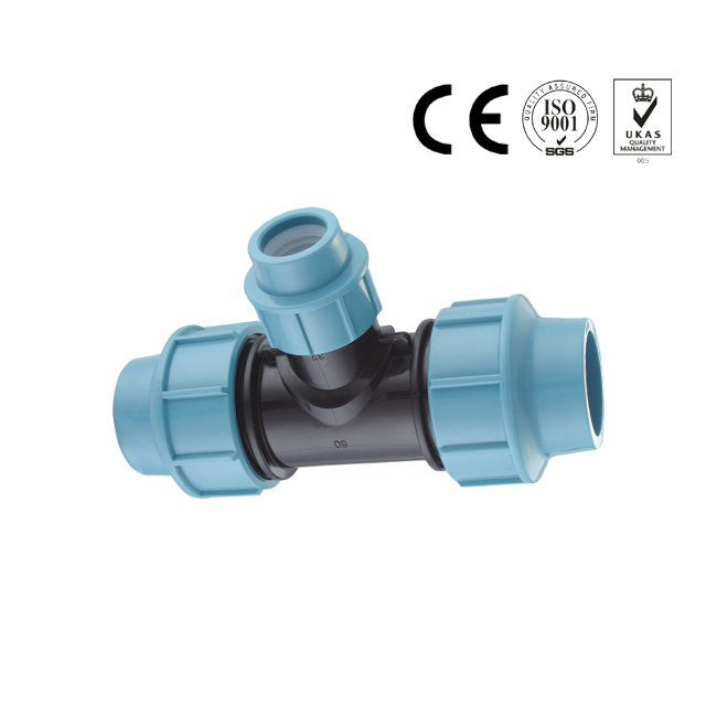 Hdpe reducing tee plastic pipe fittings for water irrigation