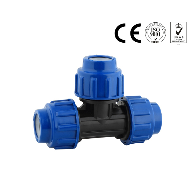 20mm-110mm plastic equal tee compression pipe fittings