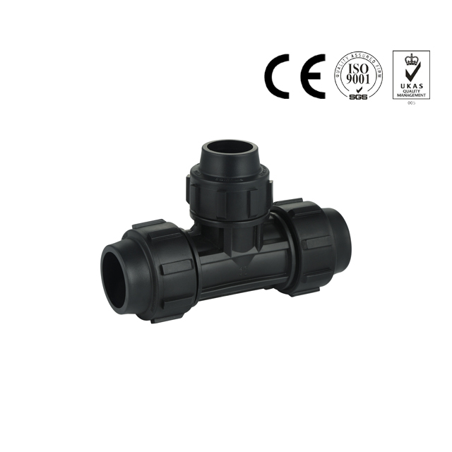 New arrival pp reducing tee 20mm-110mm compression fittings