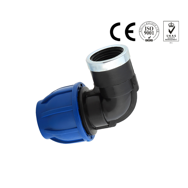 High performance pp female elbow compression fittings