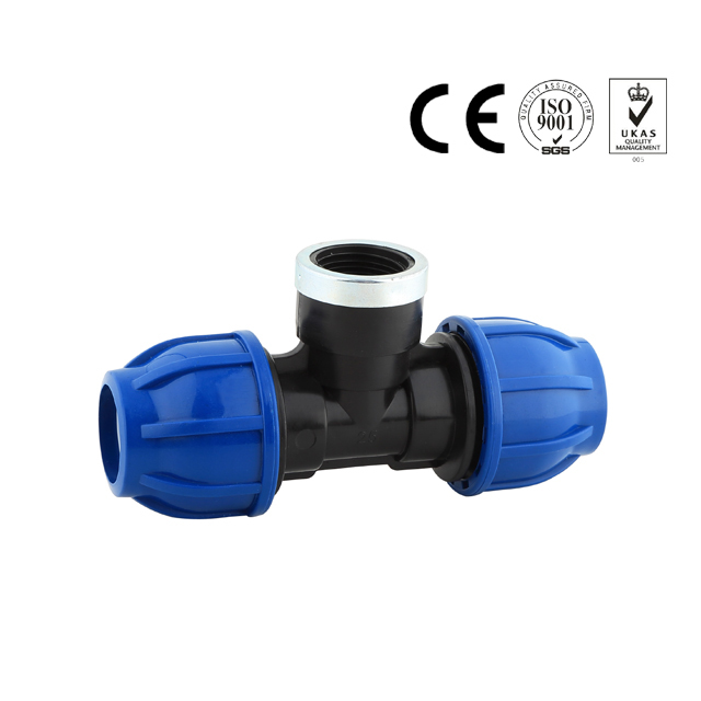 Hot sale female tee high pressure compression pipe fittings