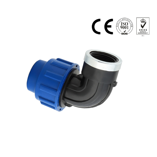 20mm-110mm pp pe female elbow compression pipe fittings