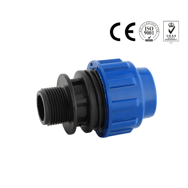 Plastic male threaded adaptor hdpe pp compression pipe fittings